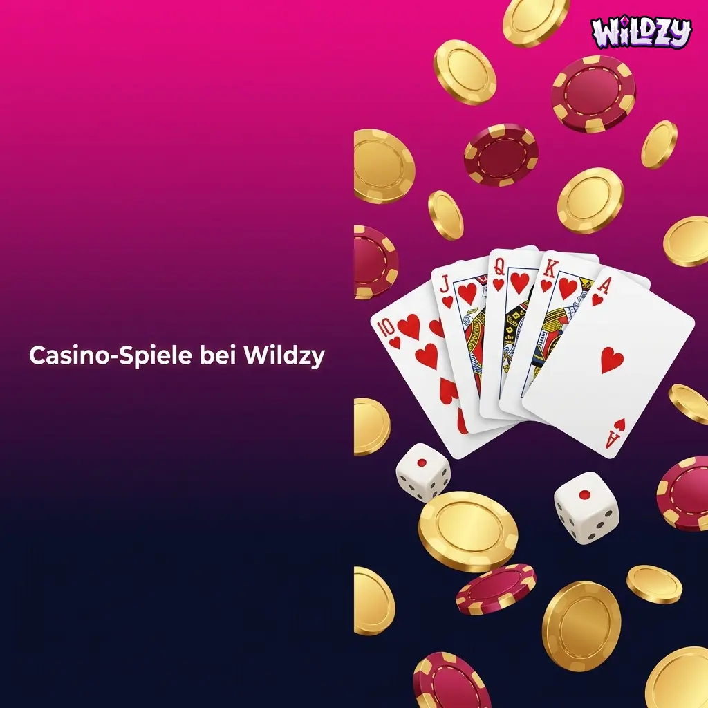 Wildzy Casino Spielauswahl mit Slots, Live-Tischen und Jackpots von Pragmatic Play, NetEnt und Evolution Gaming