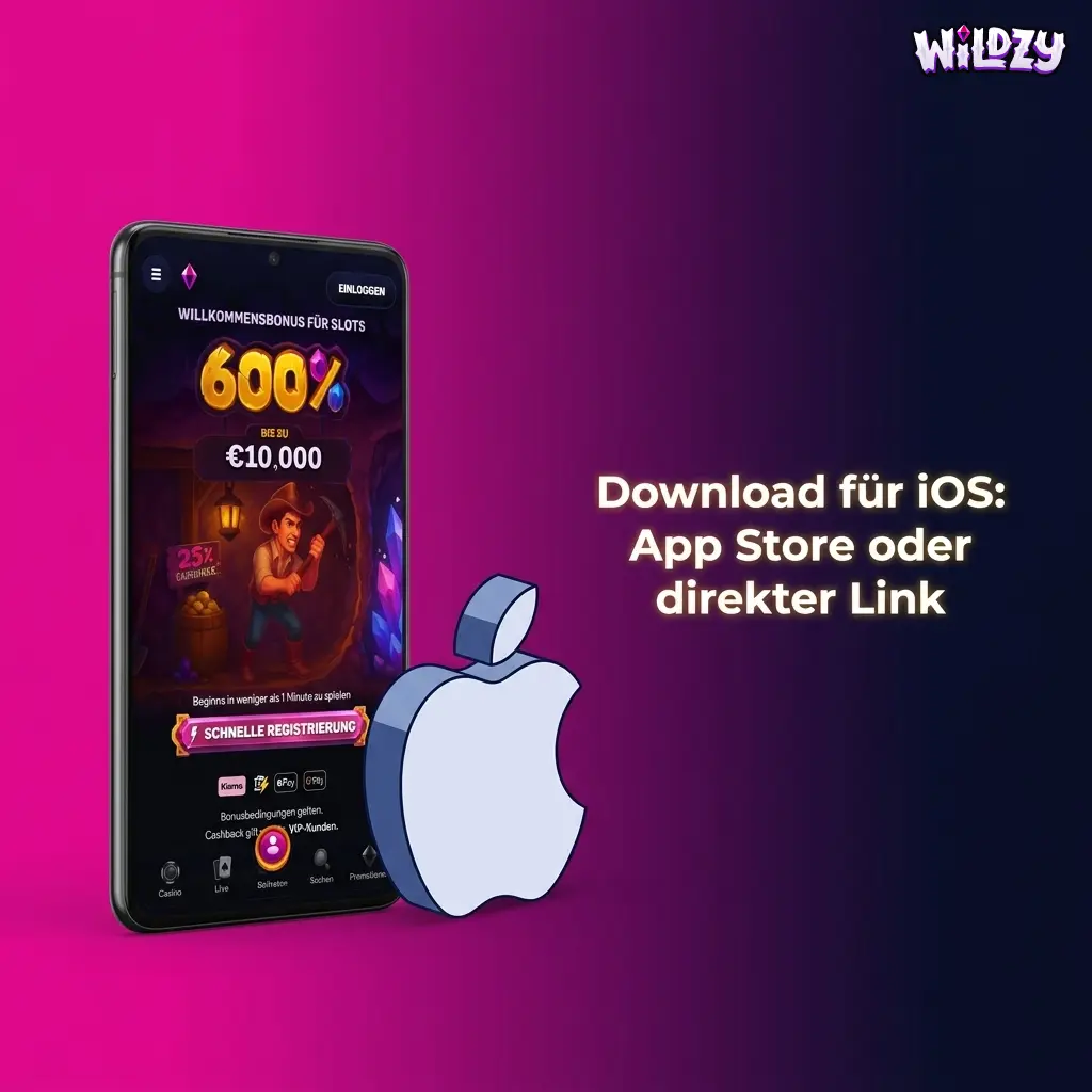 Wildzy App im Apple App Store herunterladen – iOS Download oder PWA Alternative für deutsche Nutzer