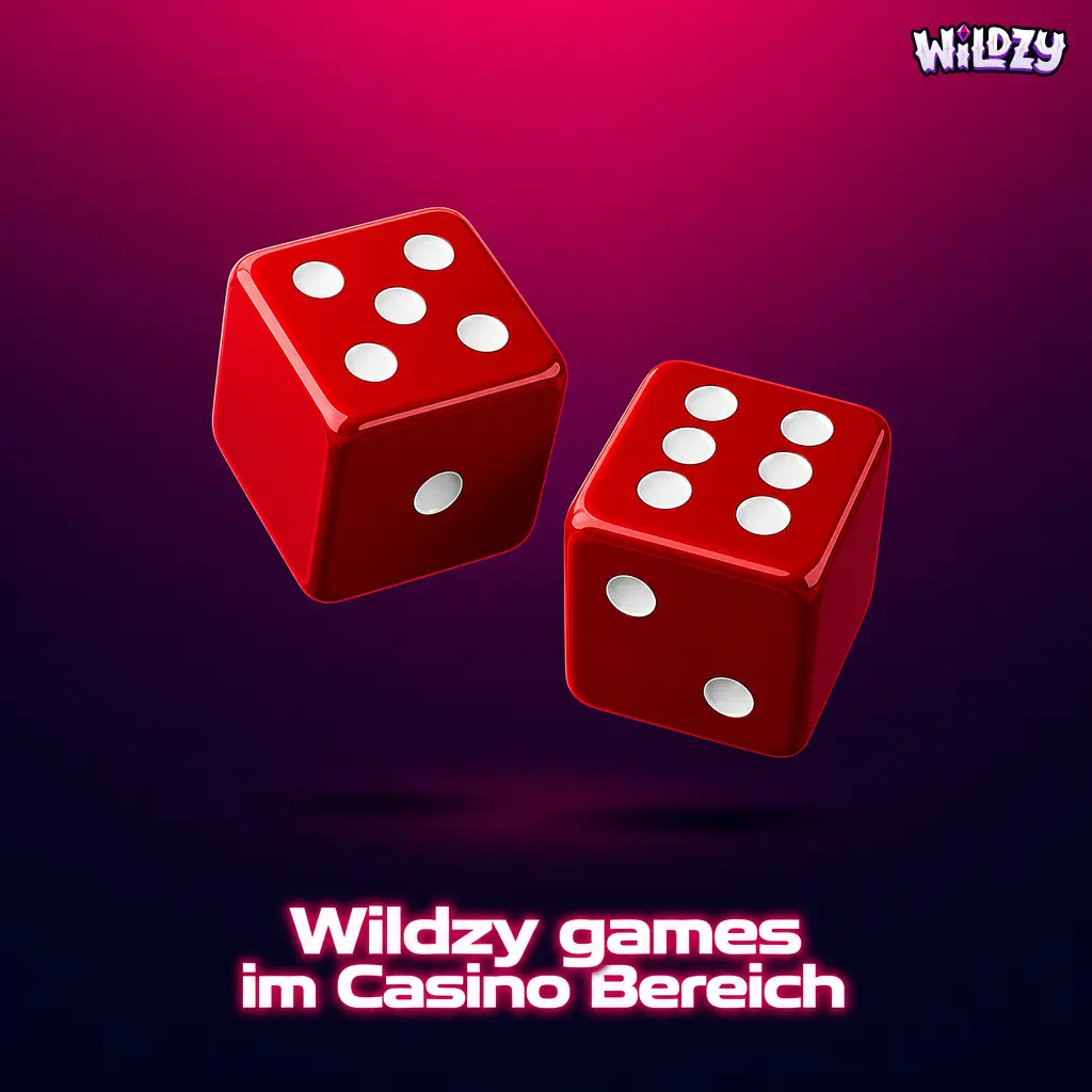 Wildzy Casino Lobby mit Spielautomaten, Tischspielen, Livecasino und Spielen von Pragmatic Play und NetEnt