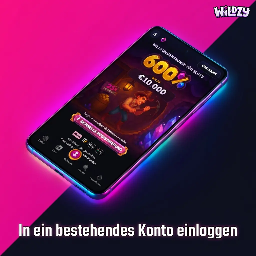Benutzer meldet sich mit E-Mail und Passwort in ein bestehendes Konto der App an