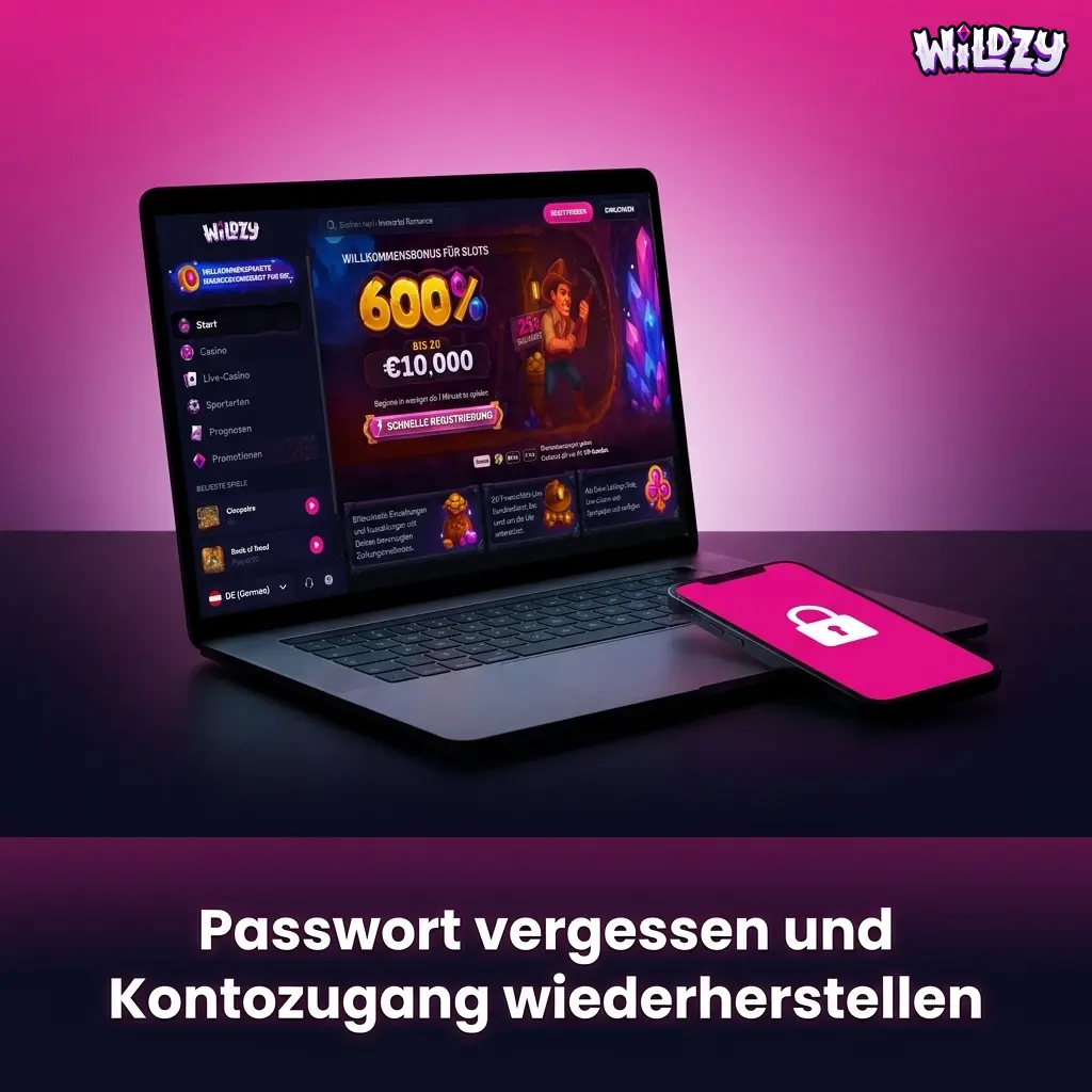 Wildzy Passwort vergessen – Schritt-für-Schritt Kontowiederherstellung ohne Datenverlust