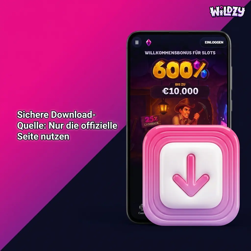 Sicherer APK-Download nur über offizielle Seite – keine Drittanbieter nutzen, um Malware und Phishing zu vermeiden