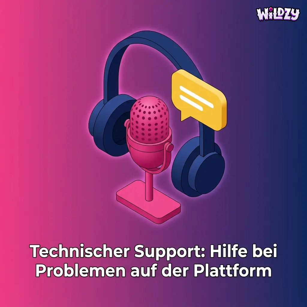 Wildzy technischer Support hilft bei Anmeldeproblemen, Zahlungsfehlern und Spielfehlern per Live-Chat oder E-Mail rund um die Uhr