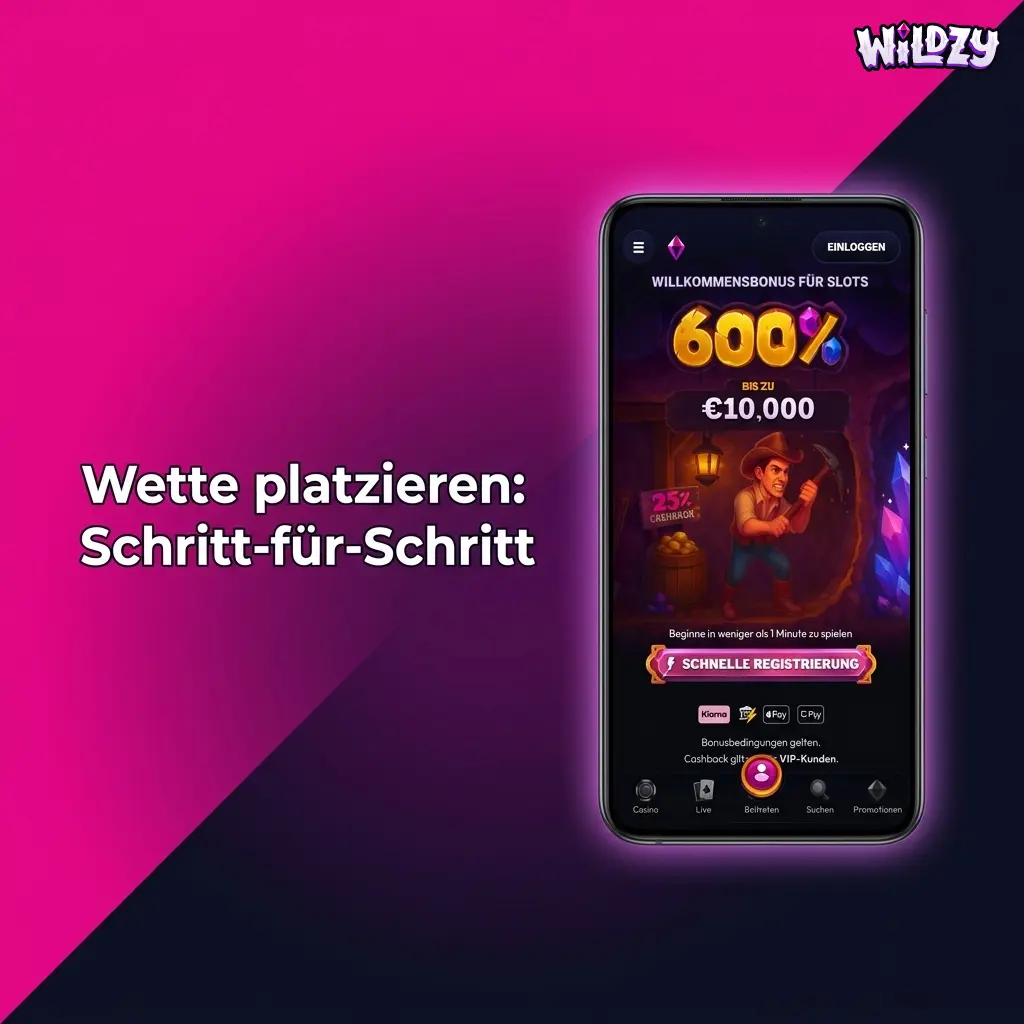 Schritt-für-Schritt Anleitung zum Platzieren einer Wette in der App mit Sport- und Quotenauswahl